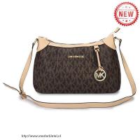 michael kors jet set logo medium bruin schoudertas Nieuwe Handtassen hqu12660